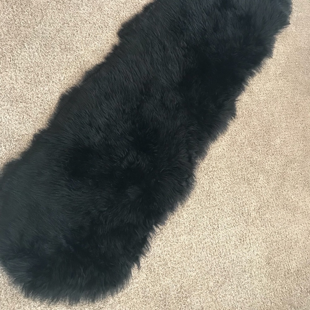 Lambskin Fur Kundalini yoga long rug Yogi Bhajan